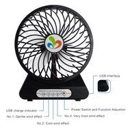 Touchshop Portable USB Rechargeble Desktop/Handhold Fan 5 Blades Electric Fan Powered by USB/2200mAh 18650 Battery N7