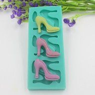 Sher High-heeled Shoes Shaped Fondant Cake Chocolate Mold