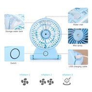 Humidifier Fan Handheld USB Mini Misting Cooling Fan Humidifier by eBerry&reg; (Blue) N5