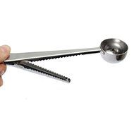 Schefs Premium Stainless Steel Coffee Scoop and Tea Scoop with Integrated Bag Clip