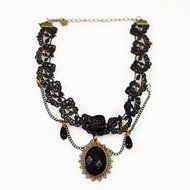Vintage Gothic Lolita Choker Necklace Victorian Vampire Jewellery Pendant N3