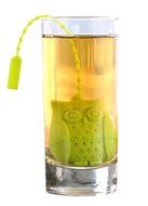 Beauty Clubs Best Silicone Strainer Owl Tea Infuser Funny Tea Filters (Rose Red)
