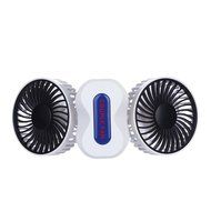 Veeki Couples Mini Fan Dual Head Portable USB Rechargeable Personal Fan Quiet Operation Desktop Fan base beautiful...