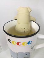 QOCOO Pack of 2 Dog shape Loose Leaf Food-Grade Silicone Tea Infuser Strainers Filter for Black Tea, Green Tea...