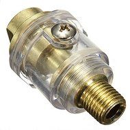 1/4 Inch BSP Mini In-Line Oiler For Pneumatic Tool&amp;Air Compressor Pipe N6