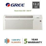 GREE Packaged Terminal Air Conditioning (PTAC) 7,000 BTU (0.6 Ton) + 3 kW Electrical Heater N8