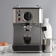 Cuisinart Stainless Steel 1000-Watt 15-Bar Espresso Maker with Stainless Steam Nozzle Built-In Cup Warming Tray