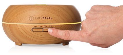 PureRoyal 200 ml Wood Grain Ultrasonic Aromatherapy Essential Oil Diffuser and Humidifier N5