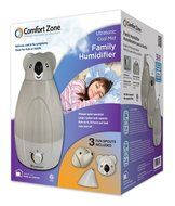 Comfort Zone CZHD31GR 1 gallon Humidifierwith Koala &amp; Elephant Spouts N3