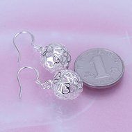 New Women 925 Sterling Silver Plated Fashion Ball Dangle Earring Studs Jewelry N2