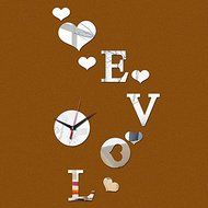 EverTrust(TM) new sale Mirror wall clock watch clocks Acrylic stickers diy 3D Living Room Quartz Modern decoracion... N3
