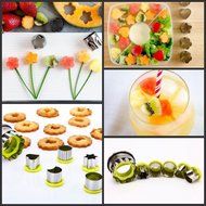 JCNCE 6pcs Stainless Steel Moon Star Shape Biscuit Cake Cookie Cutters Baking Mould