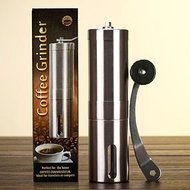 RINE COOOO Brushed 304 Stainless Steel Manual Coffee Grinder Coffee Press