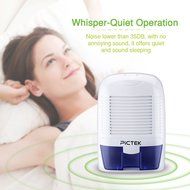Pictek Portable Dehumidifier with 500ml/day Dehumidification 1.5L Water Tank for Home, Office, Bathroom, Closet... N3