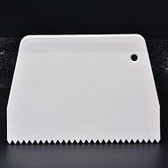 Sher 1pc Cake Serration Scraper/Spatula Set Dough Cutter Plastic Smoother Multifunction Blade For Cake Baking...