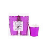 Simply Baked Petite Paper Baking Cup, Metallic Gold, 20-Pack, Entertain with Ease and Style, Serve Cupcakes, Ice... N2