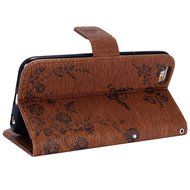 iPhone 7 Case,iPhone 7 Wallet Case,Phezen Serect Garden Series Butterfly Flower Bling Diamod Inlaid PU Leather... N16