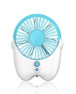 QH Speed Adjustable USB Mini Cooling Rechargeable Handheld Fan (Green) N6