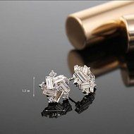 Trendy Windmill Crystal Rhinestone Ear Studs Earrings Women Lady Fashion Jewelry N3