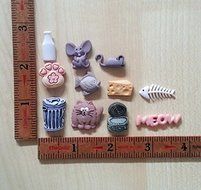 Silicone Mold Cute Cat Mould (21mm) Fondant Icing Gum Paste Cake Chocolate Clay