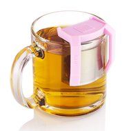 Boco Clip On Tea Infuser Brewer For Office w/ Drip Catcher. Sip While Brewing Too! (KLiP - Sky Blue) N5