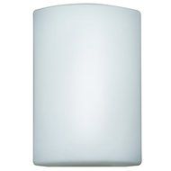 Access Lighting 20395-WH/OPL Oblong One Light Wall Sconce with Opal Glass Shade, White by Access Lighting