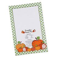 Pumpkin Shaped Pie Plate with Free Dishtowel