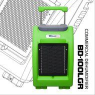 BlueDri BD-100LGR-BLUE 100-Pint AHAM High Performance Commercial Dehumidifier, Blue N3
