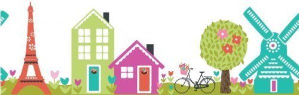 Wall Pops WPS0598 Dilly Dally Stripe Wall Decals by Wall Pops