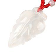 Chinese Culture /White Jade / Lucky God White Rune Carving Pendant (set4) N12