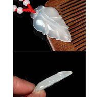 Chinese Culture /White Jade / Lucky God White Rune Carving Pendant (set4) N13
