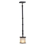 Kenroy Home 90381ORB Plateau One-Light Mini Pendant, Oil-Rubbed Bronze with Amber Marbleized Globe by Kenroy Home