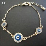 Fashion Women's Fashion Jewelry Charm Hamsa Hand Lucky Evil Eye Beads Bracelet N2
