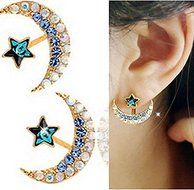 Fashion Pearl Crystal Rhinestone Gold/Silver Plated Earring Ear Stud Jewelry N9