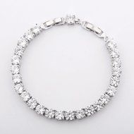 18K silver gold filled Swarovski crystal fashion chams wedding bracelet gift