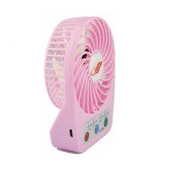 NewSilkRoad Mini Handy Portable USB Rechargeable Emergency Fan 7 blades, 4 Speeds of Air Force Adjustable, Timing... N2