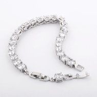 18K silver gold filled Swarovski crystal fashion chams wedding bracelet gift N3