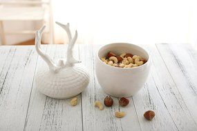 Tea Storage Bulk Candy Jars, Ceramic Reindeer Kitchen Canister Decor N2