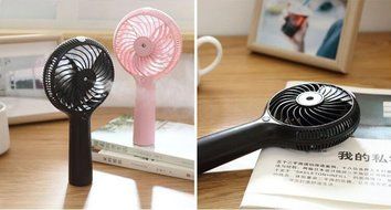 BH USB Mini Handheld Spray Fan, Humidifier Fan Rechargeable Portable Personal Cooling Mist Fan for Desktop Tabletop... N3