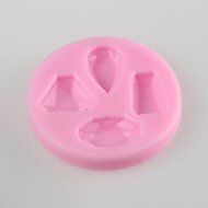 Y&amp;XL&amp;H Gem Shaped Fondant Cake Chocolate Silicone Mold, Decoration Tools Bakeware