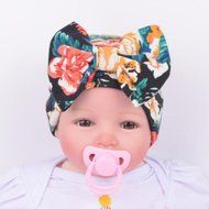 Newborn Infant Toddler Girls Baby Stripe Bowknot Beanie Hat Comfys Hospital Cap N10