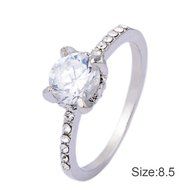 New Womens Exquisite White Sapphire 925 Silver Filled Wedding Ring Jewelry HR (5)