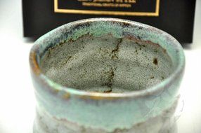 Japanese Mino Yaki ware Matcha Bowl Green Tea 10.7 / 10.7 / 8cm (4.2 / 4.2 / 3.1inch)[7322] N2