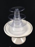 4 Tier Round Macaron Take Away Tower to Hold 35 Macarons