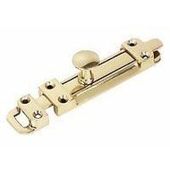 Ironmongery World Solid Brass Heavy Duty Door Slide Shoot Bolts 2 Sizes - 4 ... by Ironmongery World
