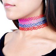 CrazyPiercing 6 Pcs Set Choker Necklaces for Women Girls Black Velvet Tattoo Choker Collar Lace Gothic Vintage... N17