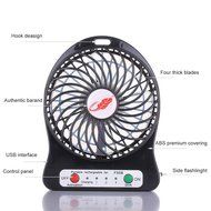 Ccaravan F95B 4 inch Portable Mini Fan 18650 Rechargeable Battery Operated 3 mode Speeds with LED Light Extra... N3