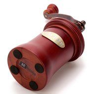 3E Home Manual Canister Ceramic Burr Coffee Mill Grinder, Stainless Steel Top and Ceramic Body