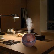 Kemilove Air Aroma Essential Oil Diffuser LED Ultrasonic Aroma Aromatherapy Humidifier (Brown) N3