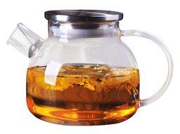 Ceramic Story Glass Water Pitcher With 304 Stainless Steel Lid,Large Water Pot, Glass Teapot, Iced Tea Pitcher... N2
